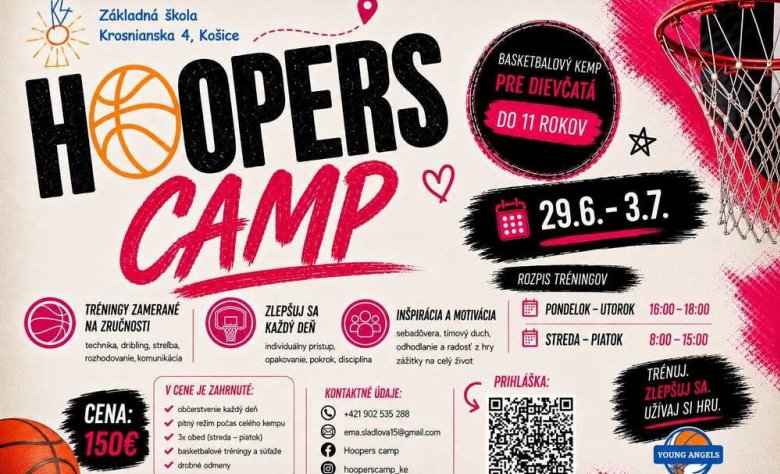 Začni leto s basketbalom, Hoopers Camp je tu!